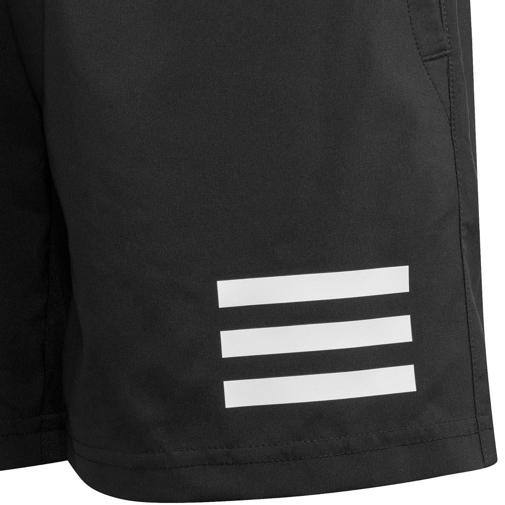 adidas Boys Club 3 Stripe Short - Black - Image 3