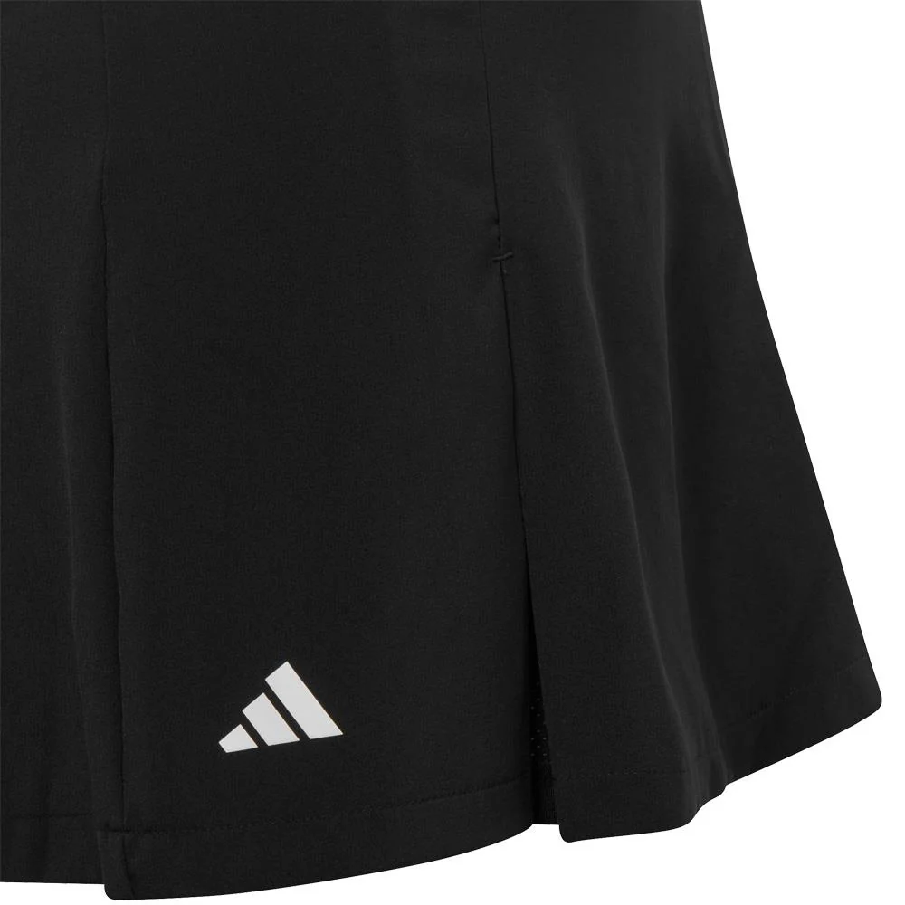 adidas Girls Club Pleated Skirt - Black - Image 3