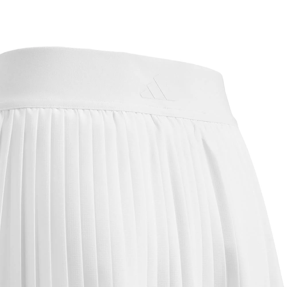 adidas Girls Club Pleated Skirt - White - Image 3