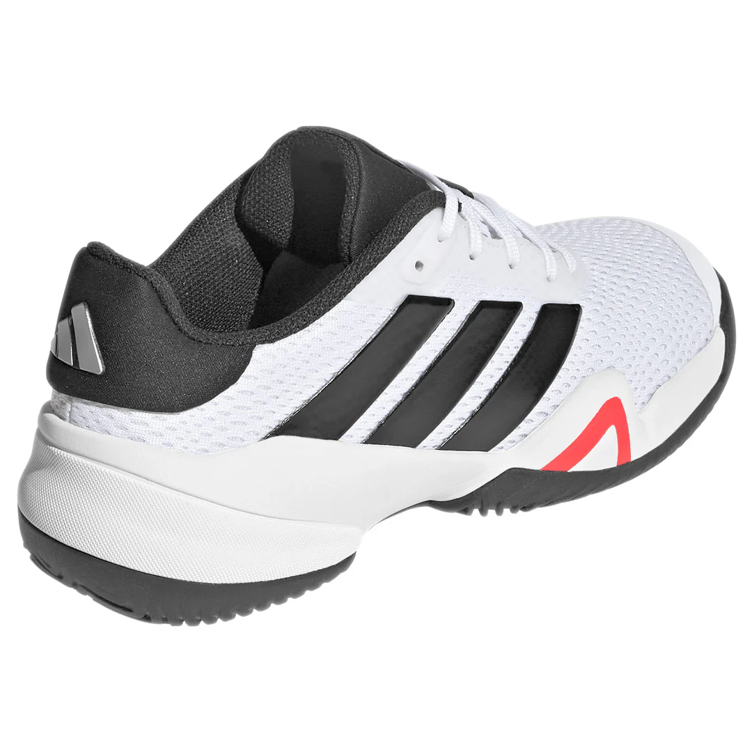 adidas Junior Barricade K - White/Grey Two - Image 4