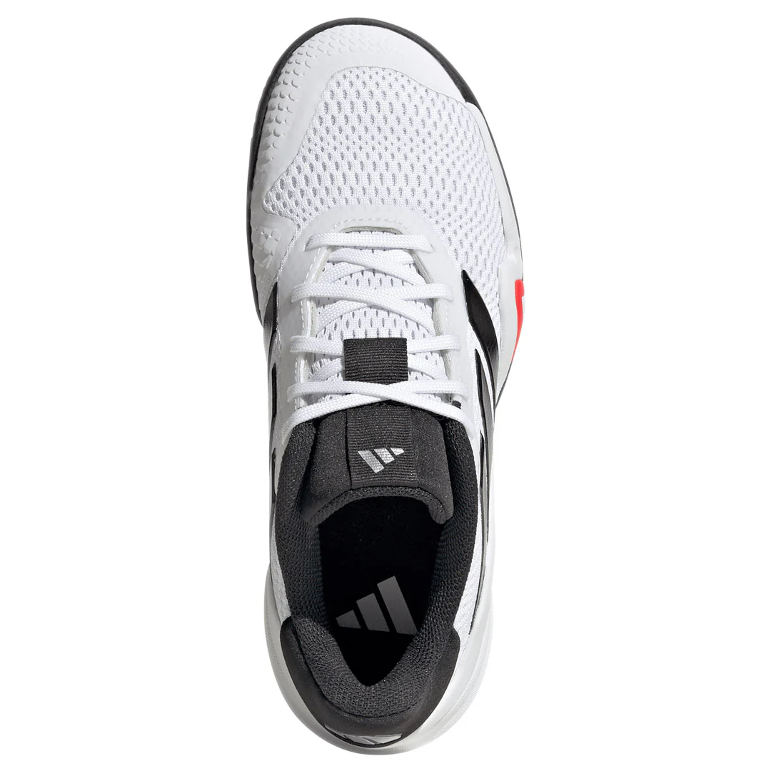 adidas Junior Barricade K - White/Grey Two - Image 5