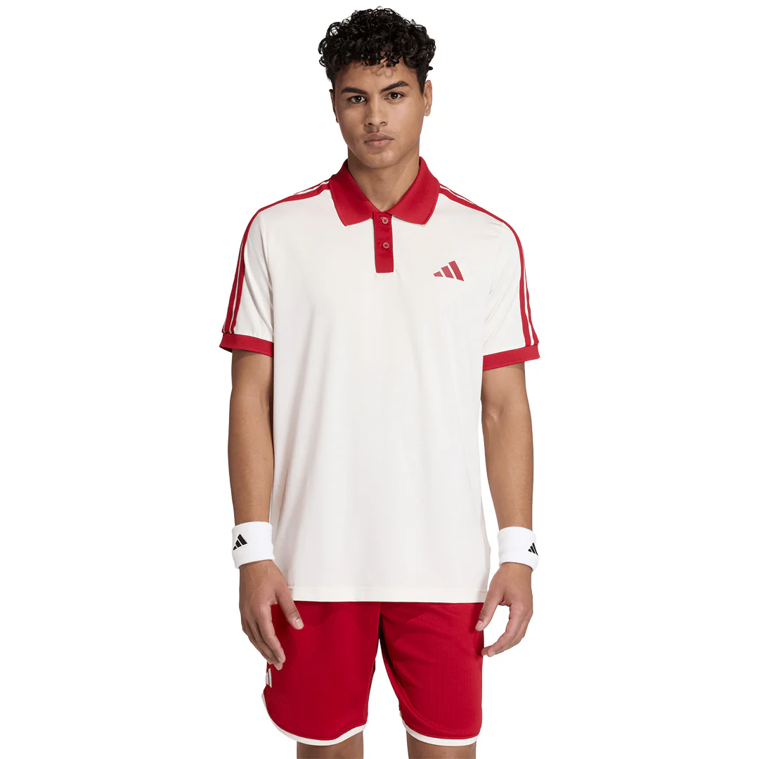 adidas Men's Classics Polo - Chalk White - Image 2