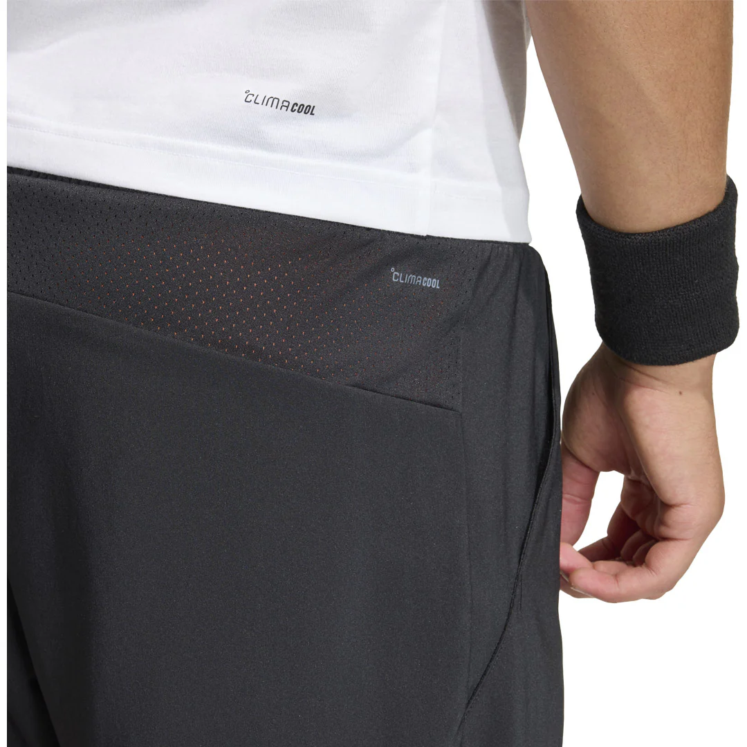 adidas Men's Club 2-In-1 Short - Black/Orange - Image 5