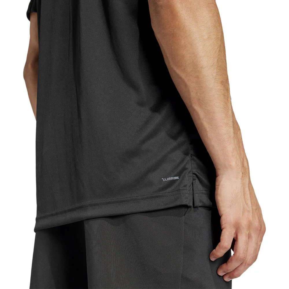 adidas Men's Club 3 Stripe Tee - Black - Image 6