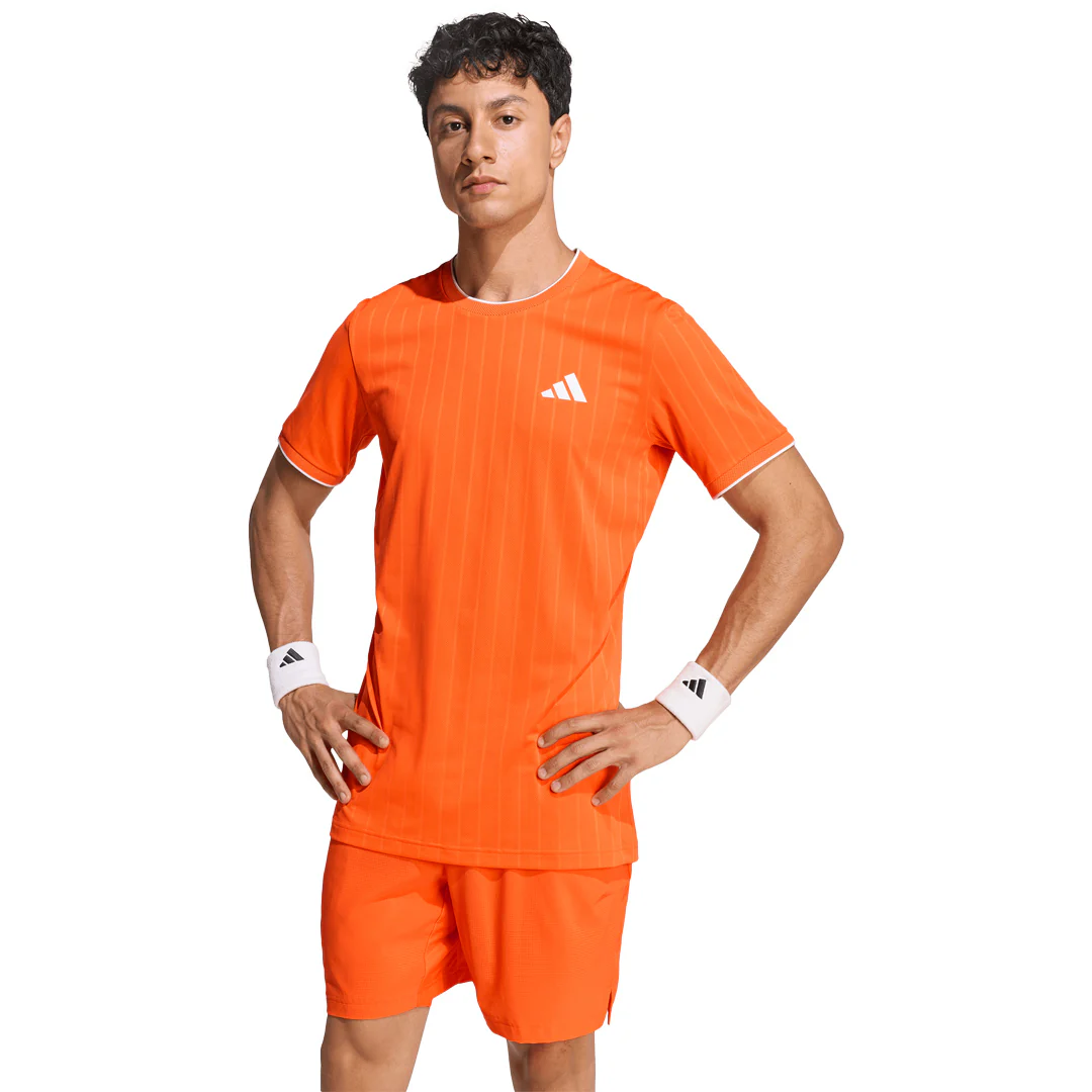 adidas Men's Freelift Pro 2 Tee - Pure Orange - Image 2