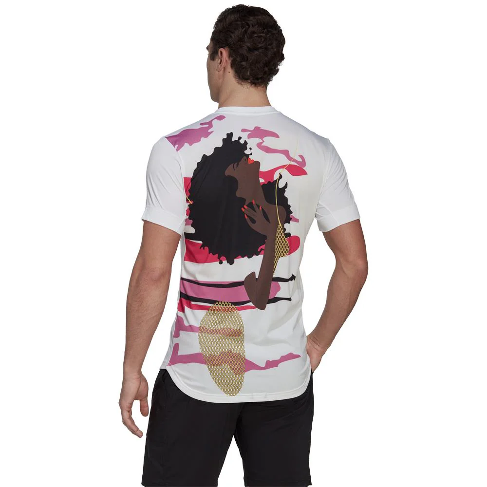 adidas Men's New York Graphic Tee - White/Multi - Image 3