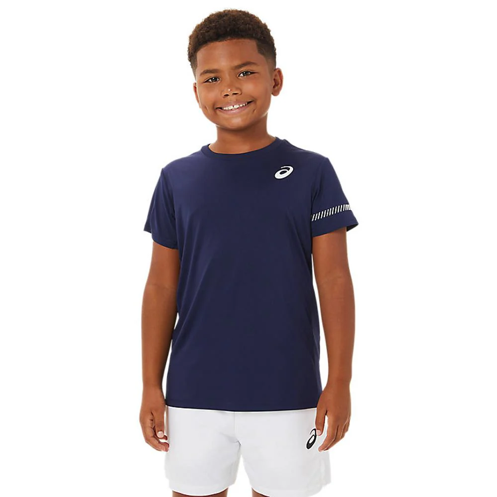 Asics Boys Tennis Short Sleeve - Peacoat - Image 2