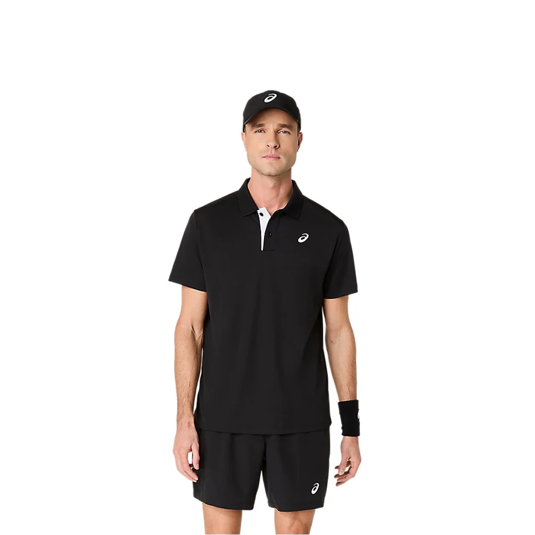 Asics Men's Court Polo - Performance Black - Image 2