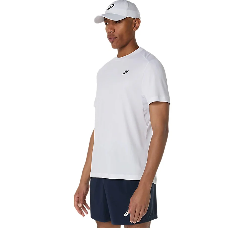 Asics Men's Court Short Sleeve Tee - Brilliant White - Image 4
