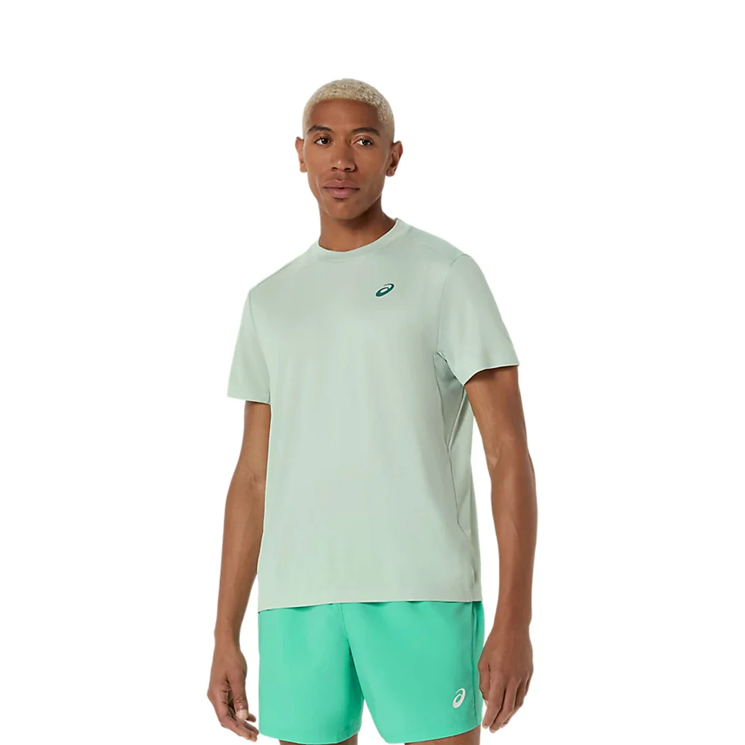 Asics Men's Court Short Sleeve Tee - Cold Moss - Image 2
