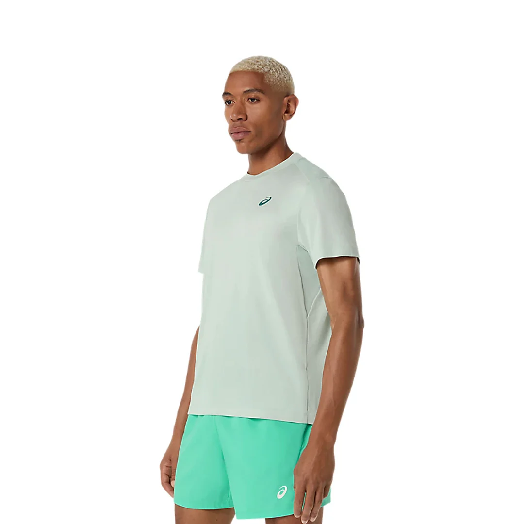 Asics Men's Court Short Sleeve Tee - Cold Moss - Image 4