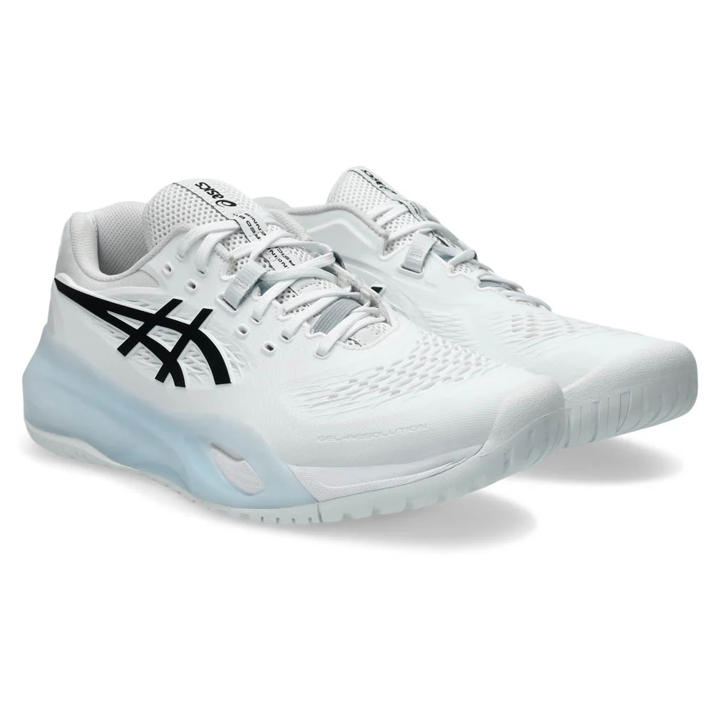 Asics Men's Gel-Resolution X - 2E Width - White/Black - Image 5