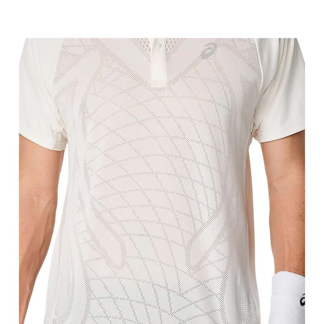 Asics Men's Match Actibreeze Polo - Cream - Image 6