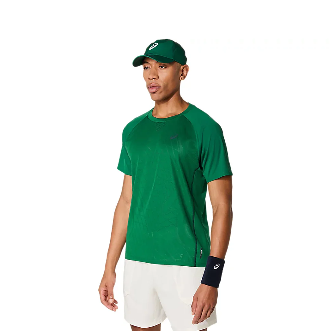 Asics Men's Match Actibreeze Shirt - Jasper Green - Image 4