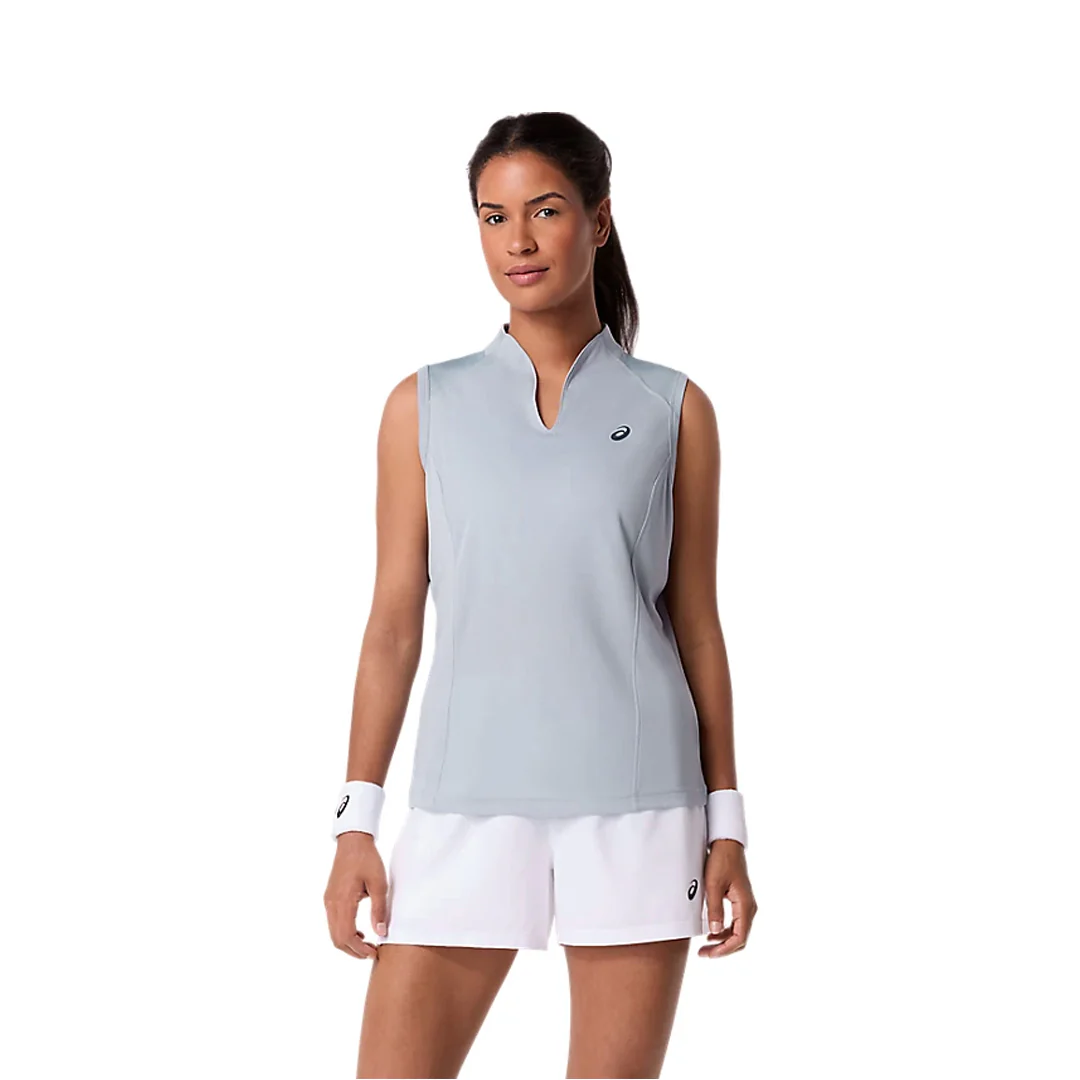 Asics Women's Court Tank - Grey Blue - Image 2