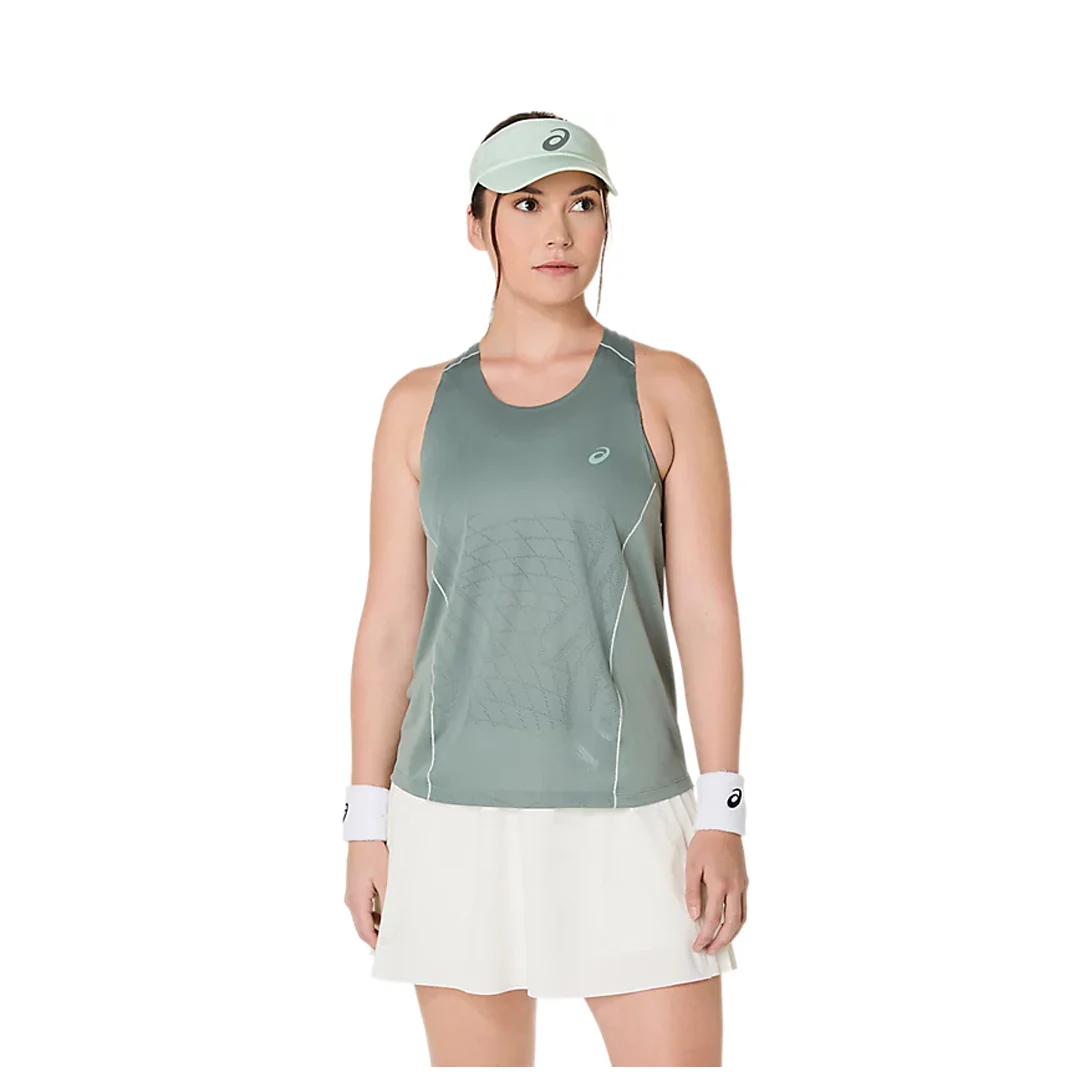 Asics Women's Match Actibreeze Tank - Monument Blue - Image 2