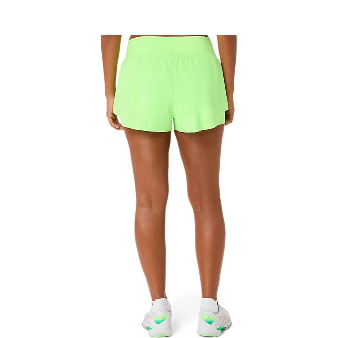 Asics Women's Match Laser Cut Short - Illuminate Green - Image 3