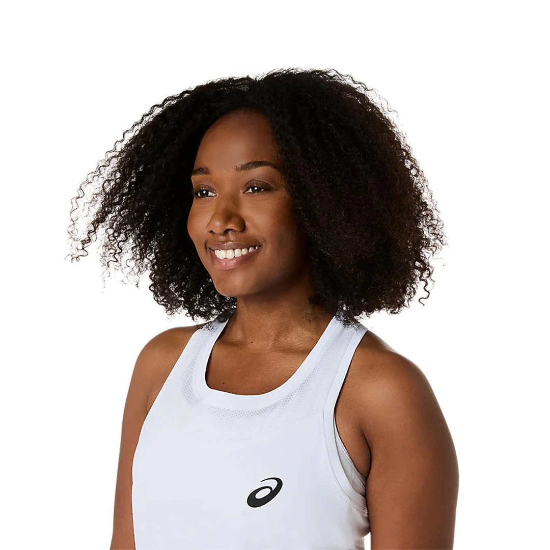 Asics Women's Match Tank - Brilliant White - Image 5