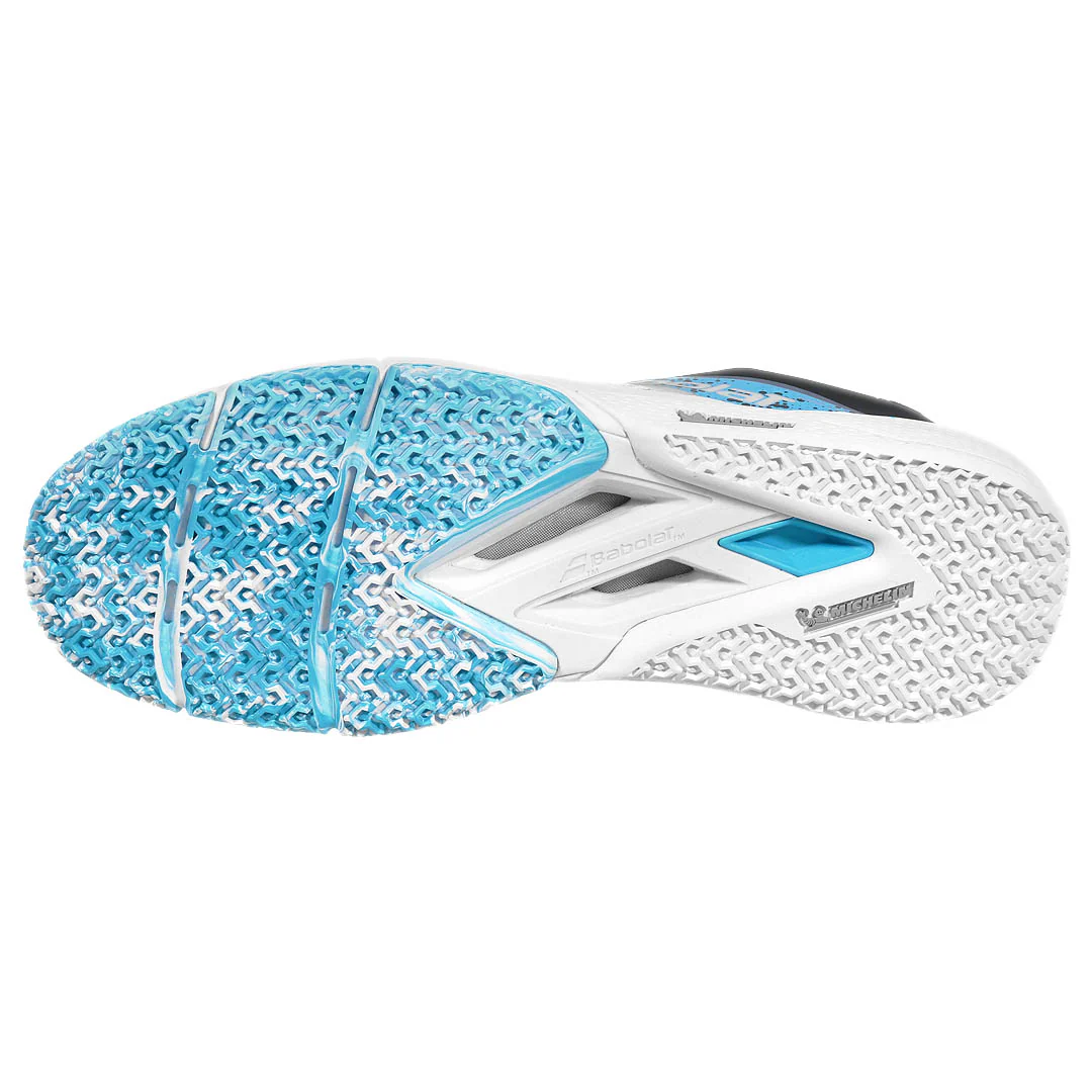 Babolat Men's Movea 2 - Padel - White/Cyan Blue - Image 3