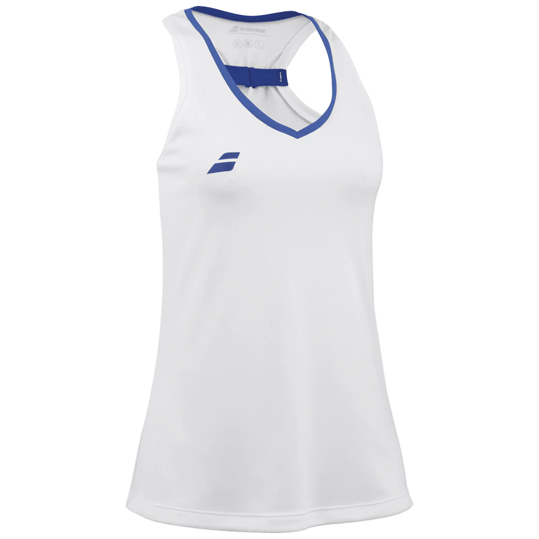 Babolat Girls Play Tank - White - Image 2