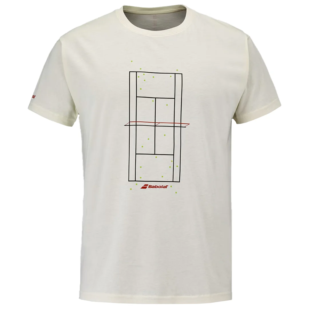 Babolat Men's Exercise Graphic Tee - Cannoli Cream