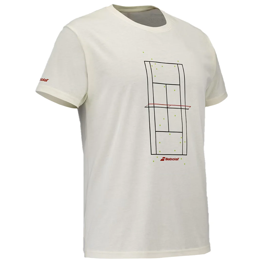 Babolat Men's Exercise Graphic Tee - Cannoli Cream - Image 2