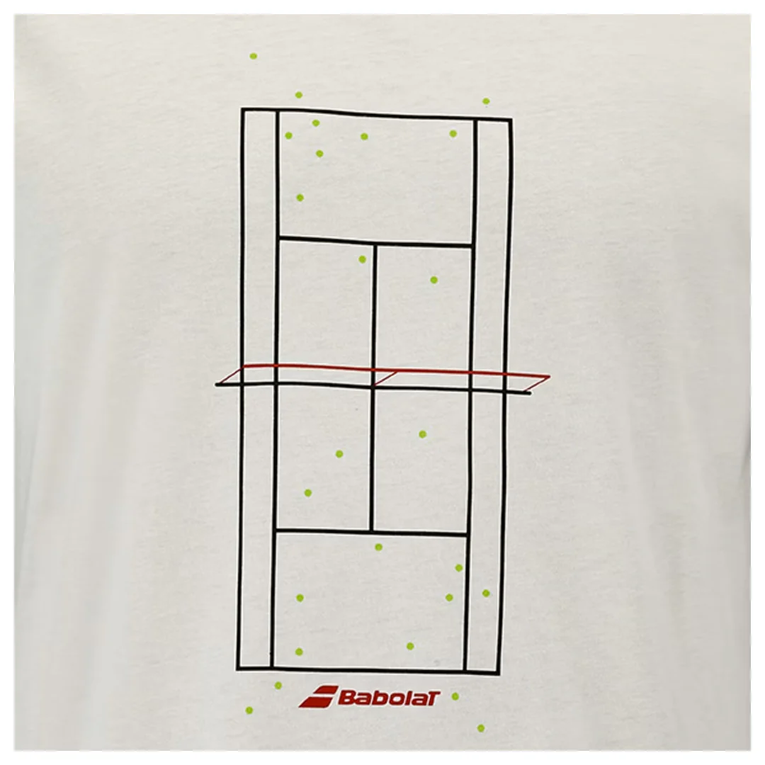 Babolat Men's Exercise Graphic Tee - Cannoli Cream - Image 4