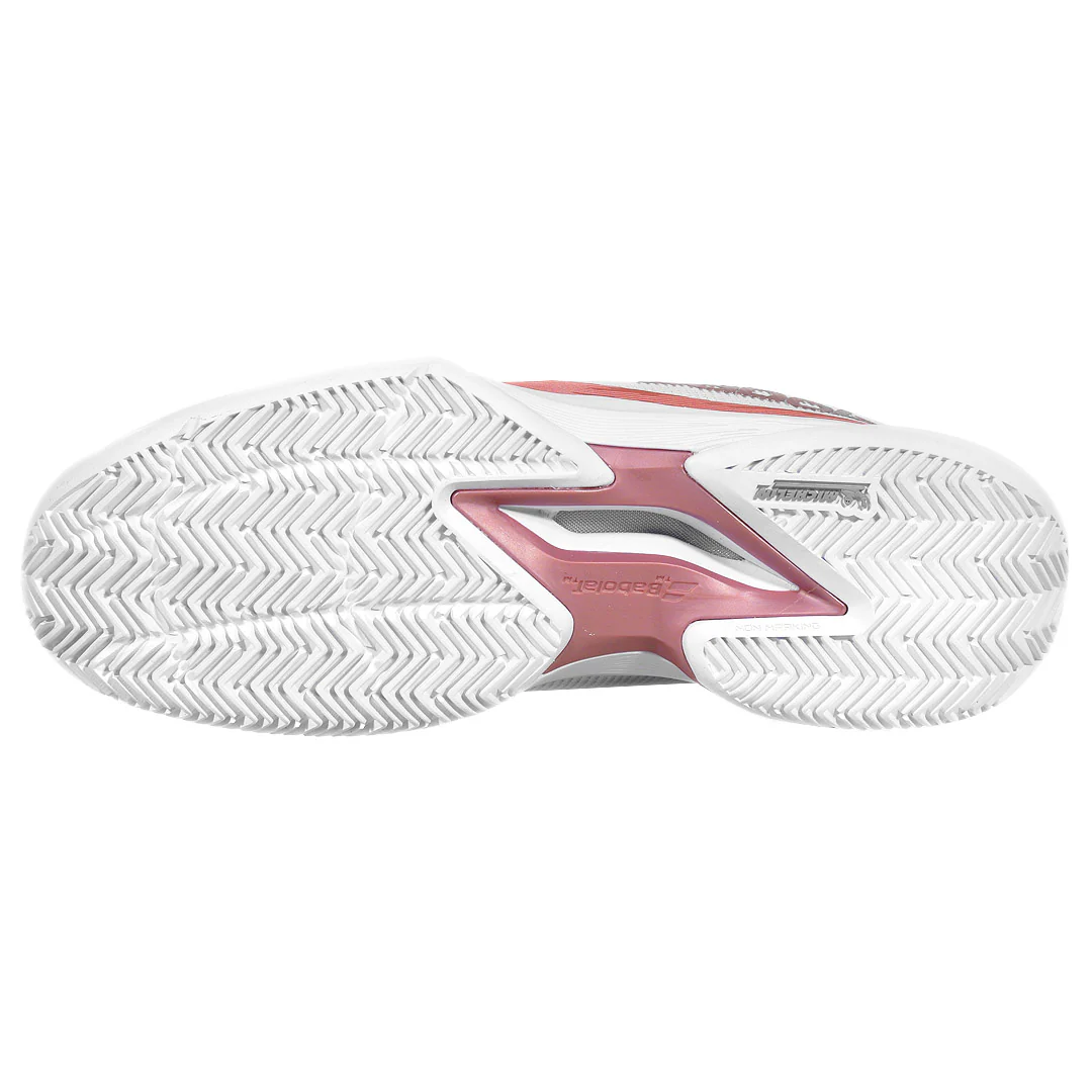 Babolat Women's Jet Tere 2 - Clay - White/Cold Pink - Image 3