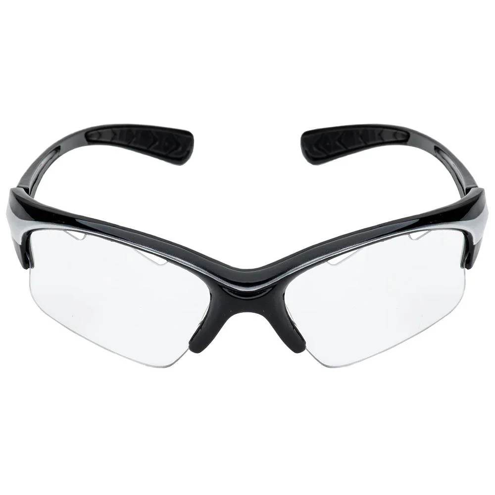 Black Knight Stiletto Protective Eyewear - Silver/Black