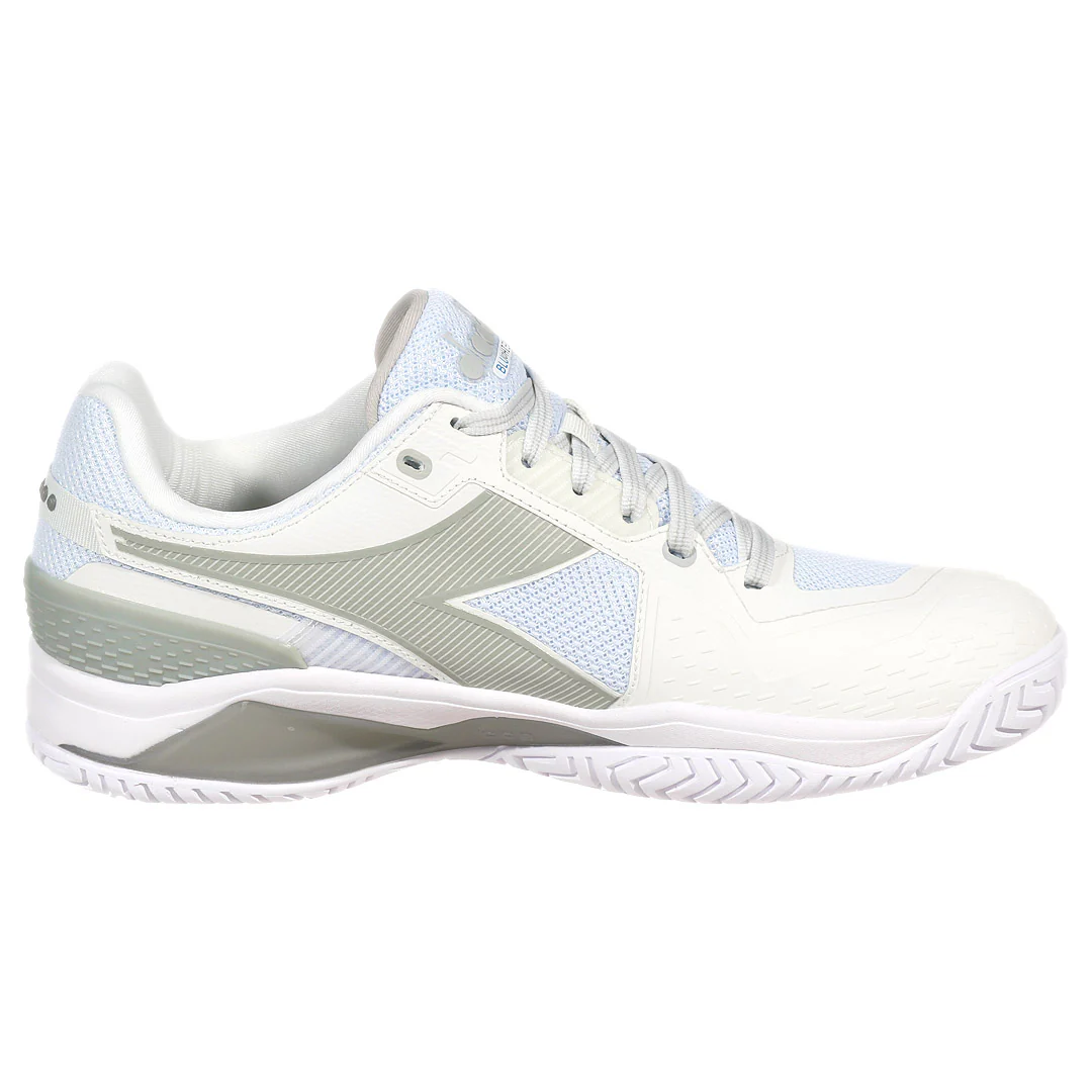 Diadora Women's Blushield Torneo 3 - White/Silver - Image 2