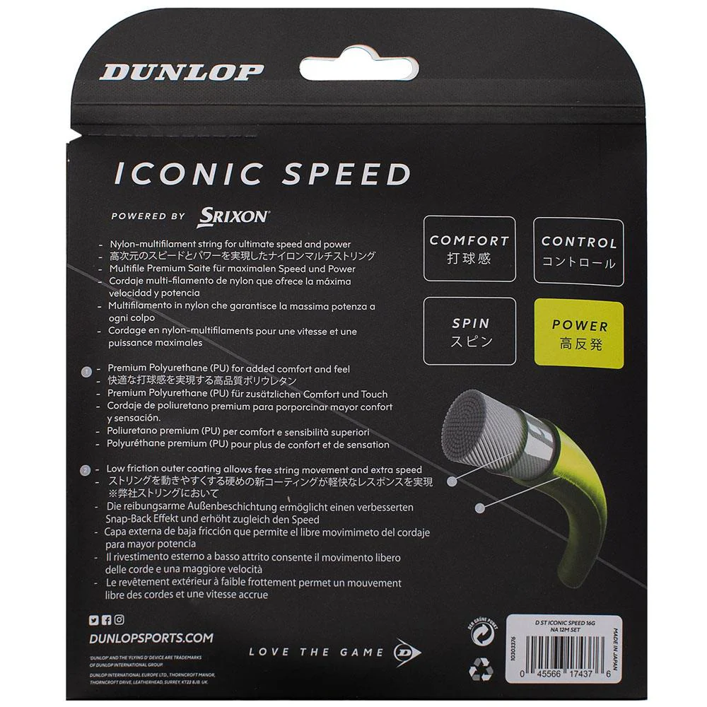 Dunlop Iconic Speed - String Set - Image 2