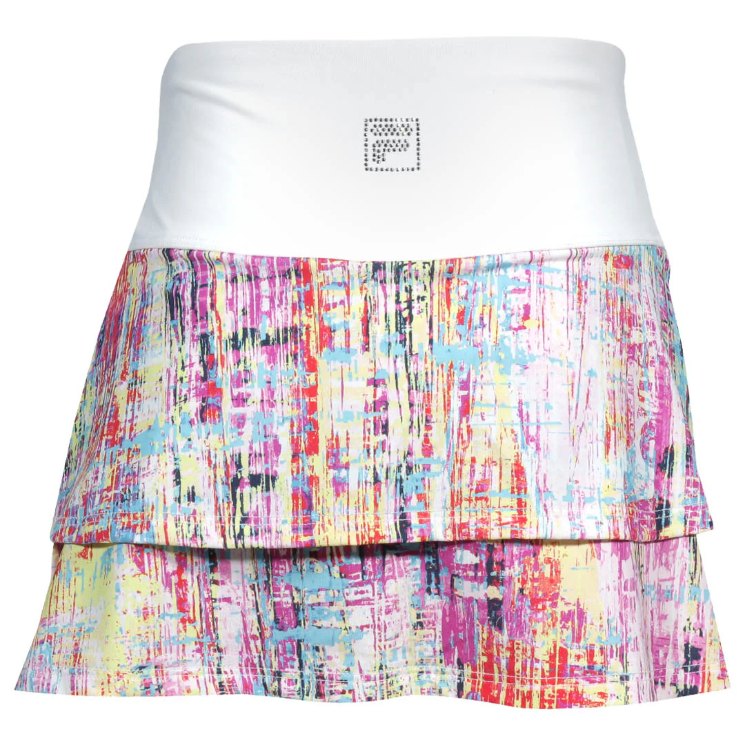Fila Girls Ruffle Skort - White/Multi - Image 2
