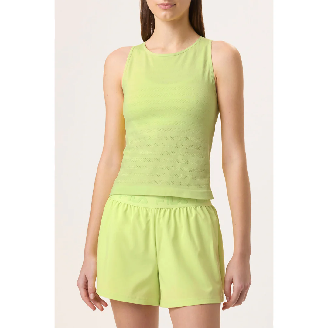Fila Women's Ace Seamless Tank - Shadow Lime - Image 2
