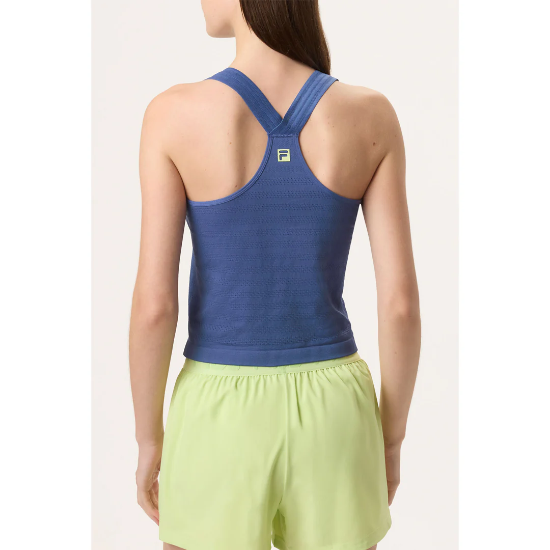 Fila Women's Ace Seamless Tank - Skipper Blue - Image 3