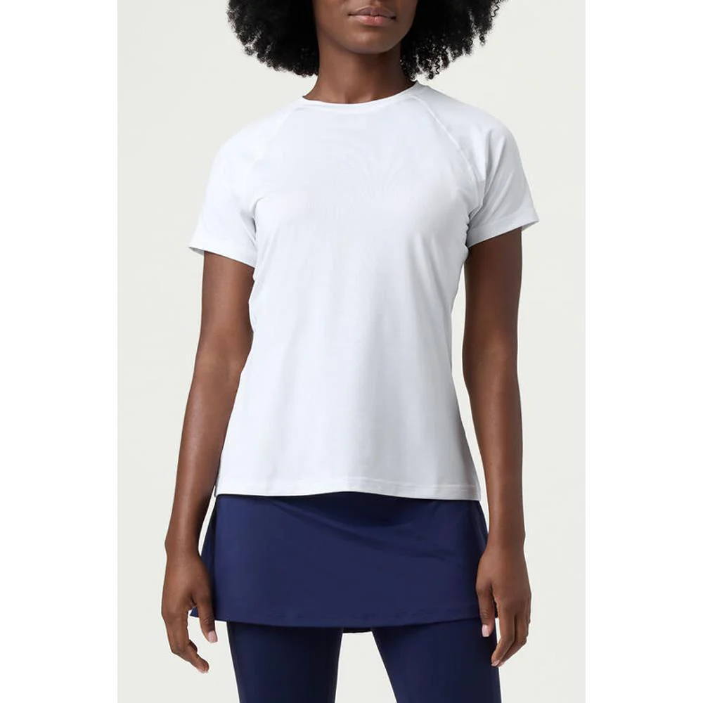 Fila Women's Essentials Short Sleeve Top - White - Image 2