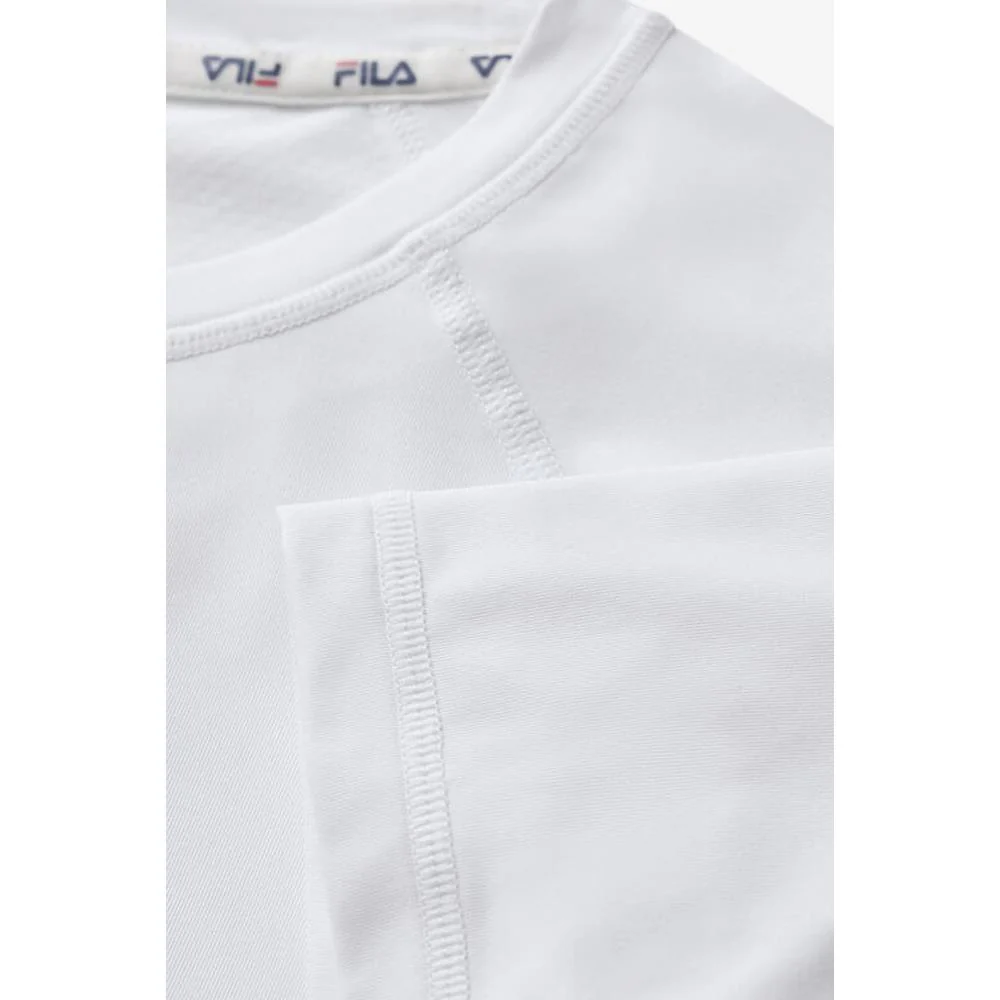 Fila Women's Essentials Short Sleeve Top - White - Image 5