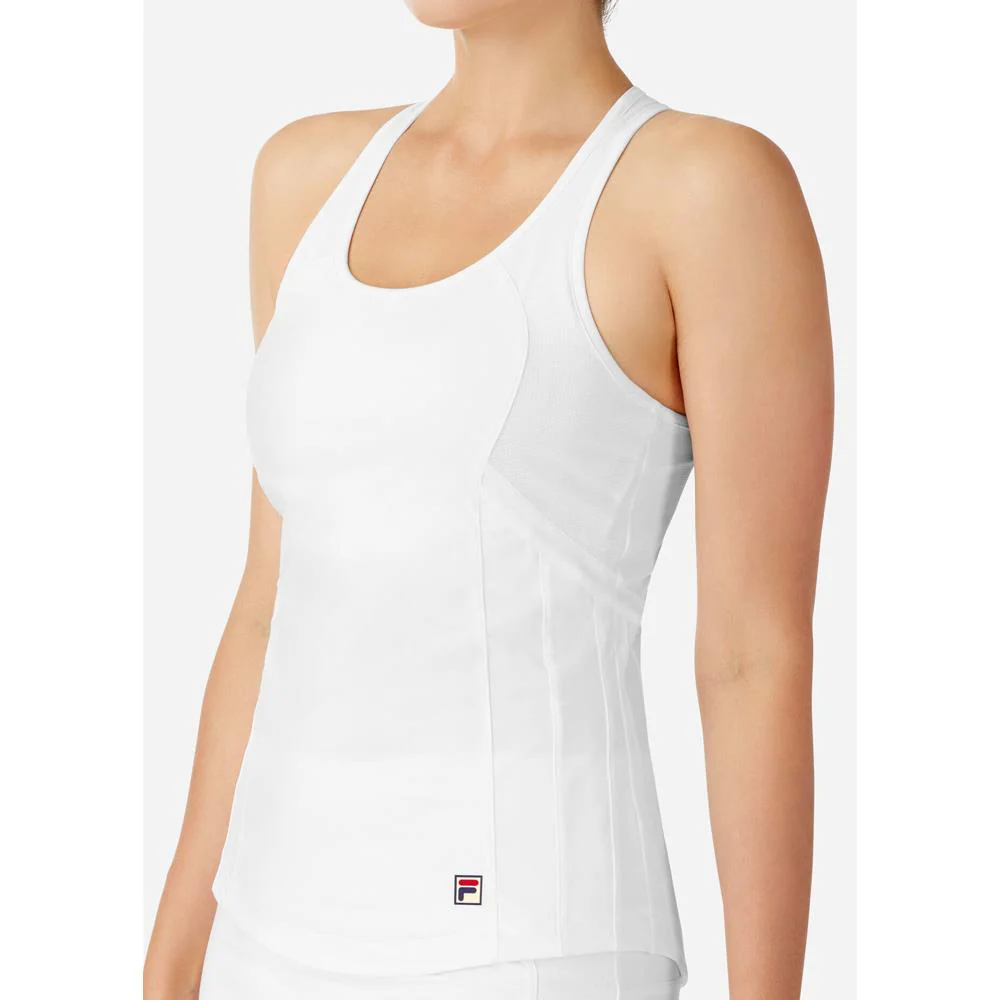 Fila Women's Whiteline Racerback Tank - White - Image 3