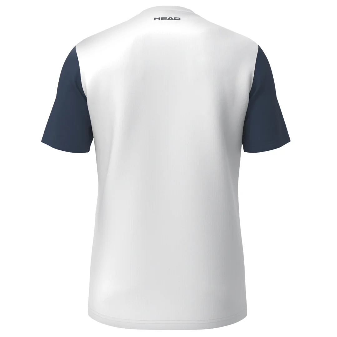 Head Boys Club Tech Tee - White/Navy - Image 2