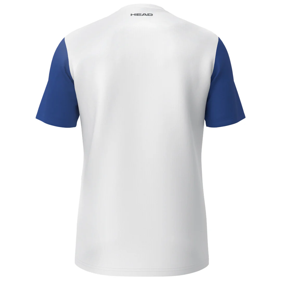 Head Boys Club Tech Tee - White/Royal - Image 2