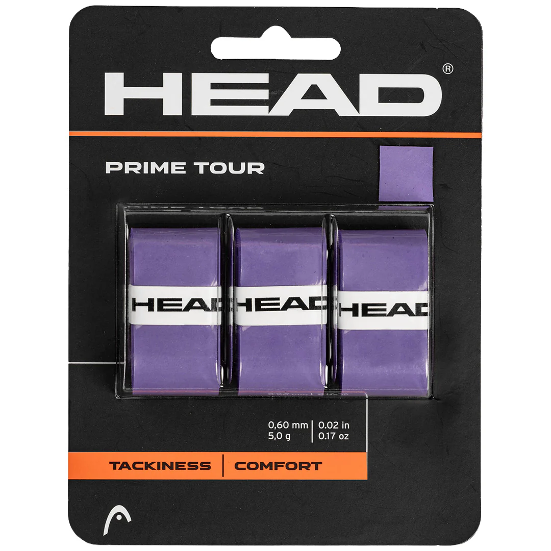 Head Prime Tour Overgrip - 3 Pack - Purple