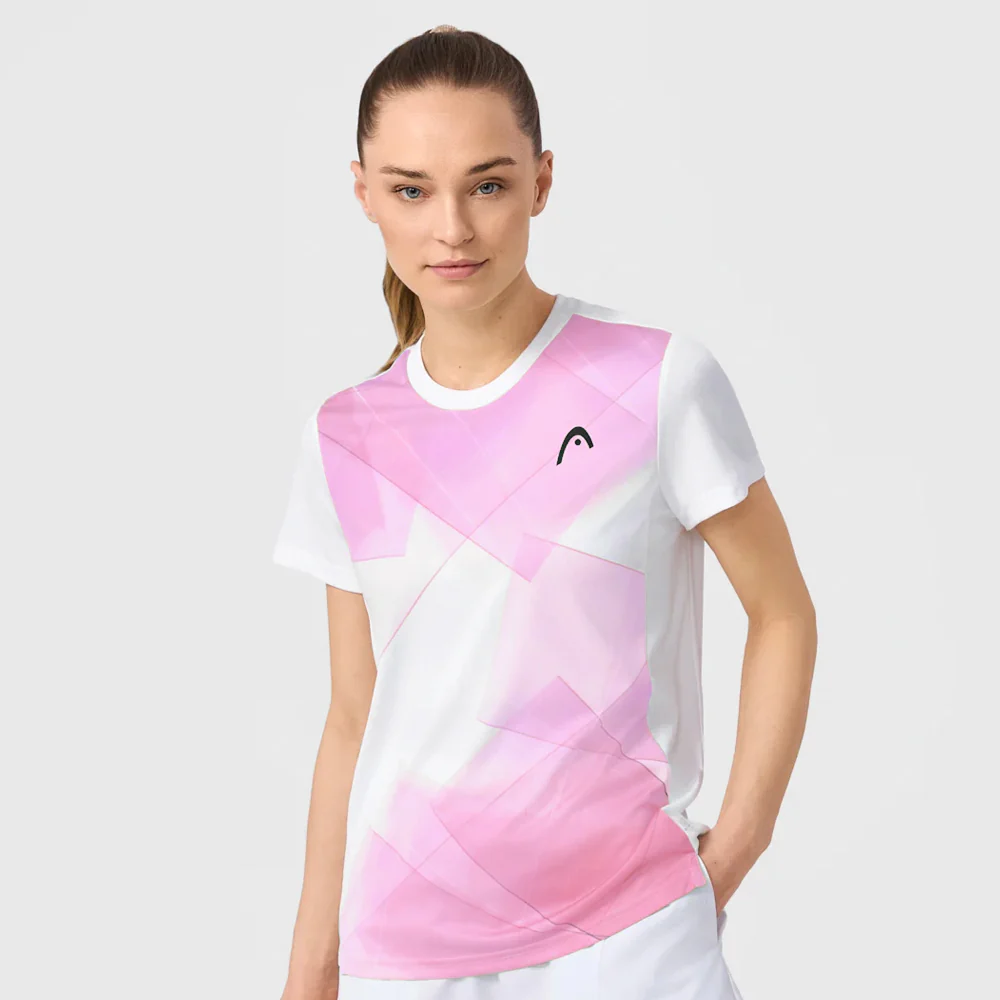 Head Women's Tie-Break Tee - Print Vision/Alight Lilac - Image 3