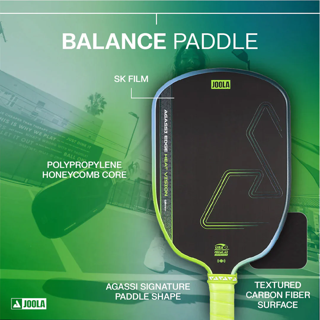 Joola Agassi Edge Heat Vision 16mm - Surge Green - Image 8