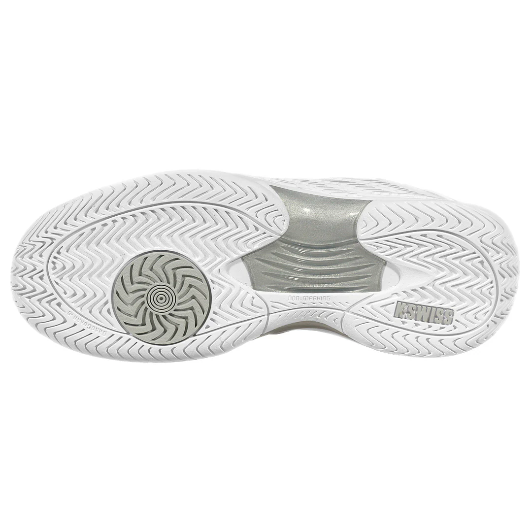 K-Swiss Women's Hypercourt Express 3 - Wide - White/Silver - Image 3