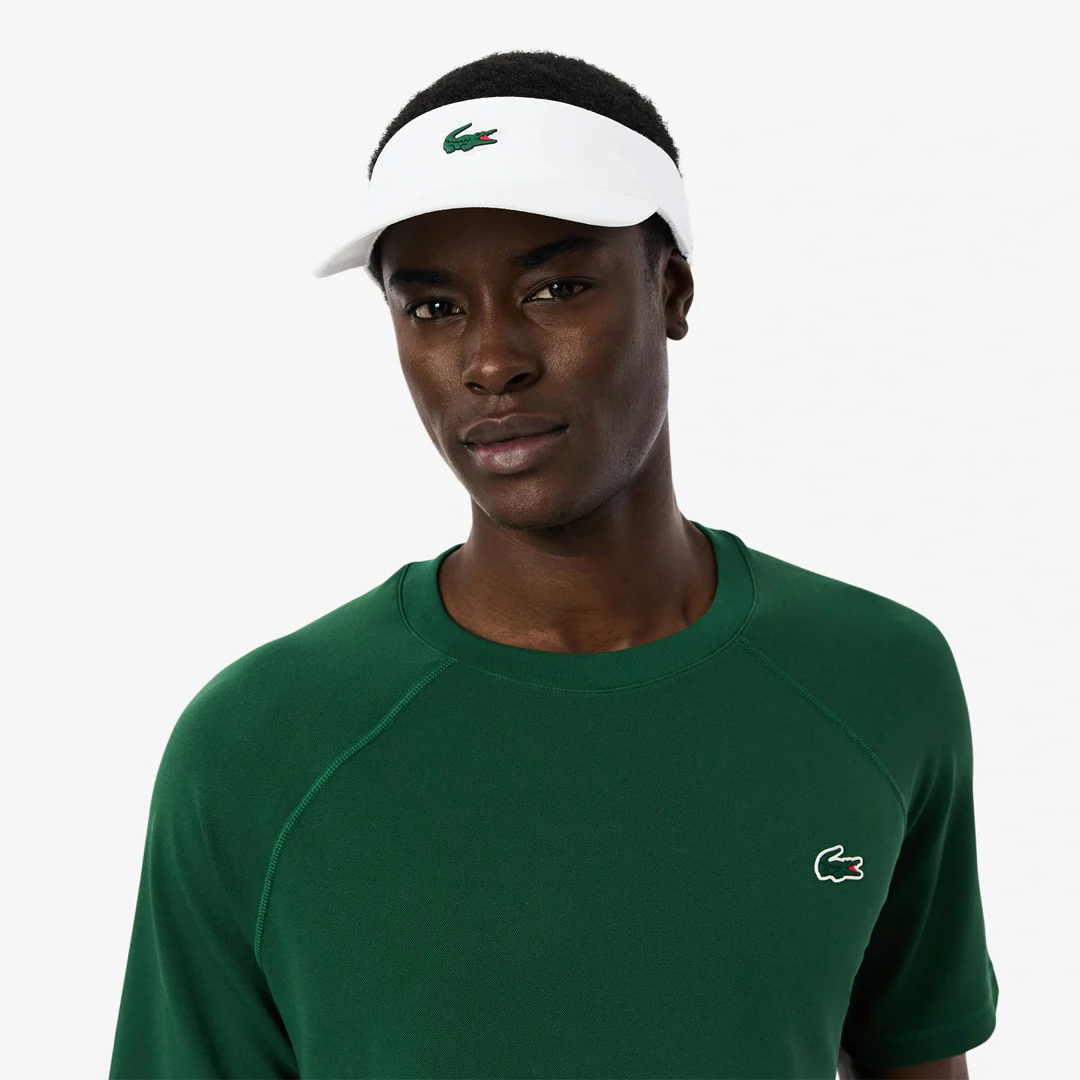 Lacoste Diamond Taffeta Sport Visor - White - Image 4