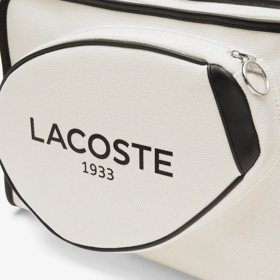 Lacoste Heritage Canvas Shoulder Bag - Natural Noir - Image 6