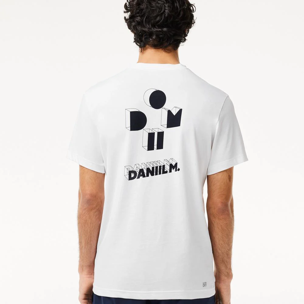 Lacoste Men's Medvedev X Tee - White - Image 3