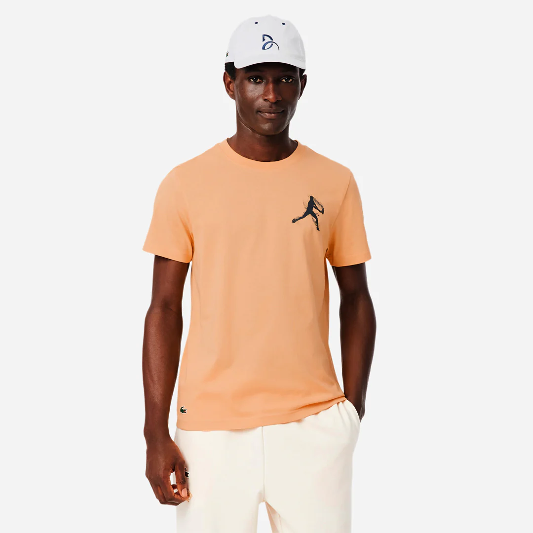 Lacoste Men's Novak Djokovic Cap and Tee Set - Orange/White - Image 5