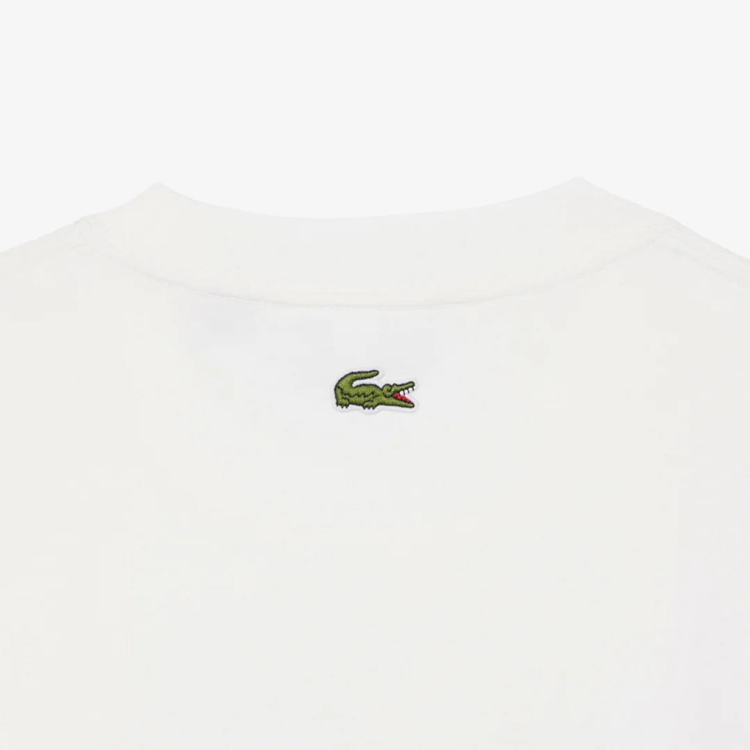 Lacoste Men's Printed Tennis Tee - White - Image 2