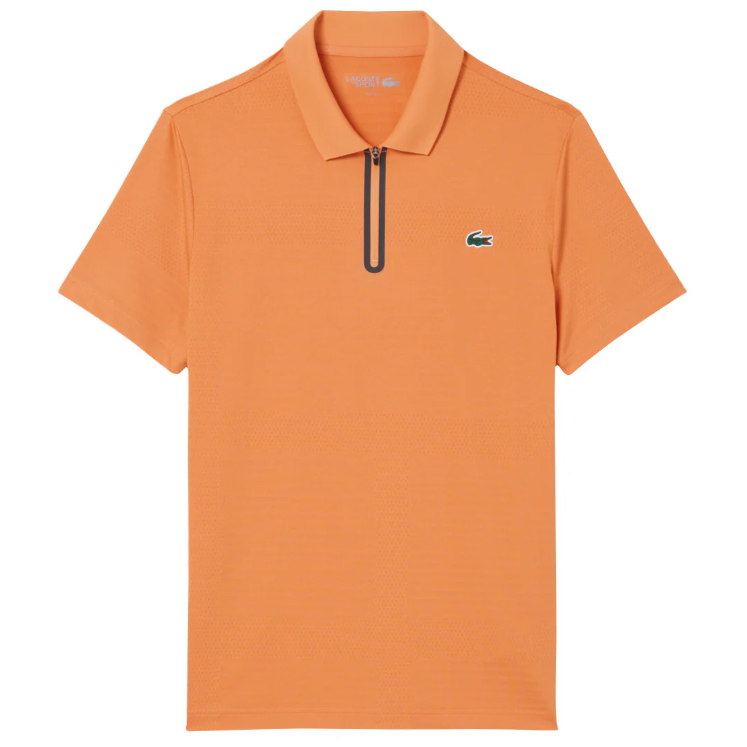 Lacoste Men's Ultra Dry Jacquard Polo - Orange