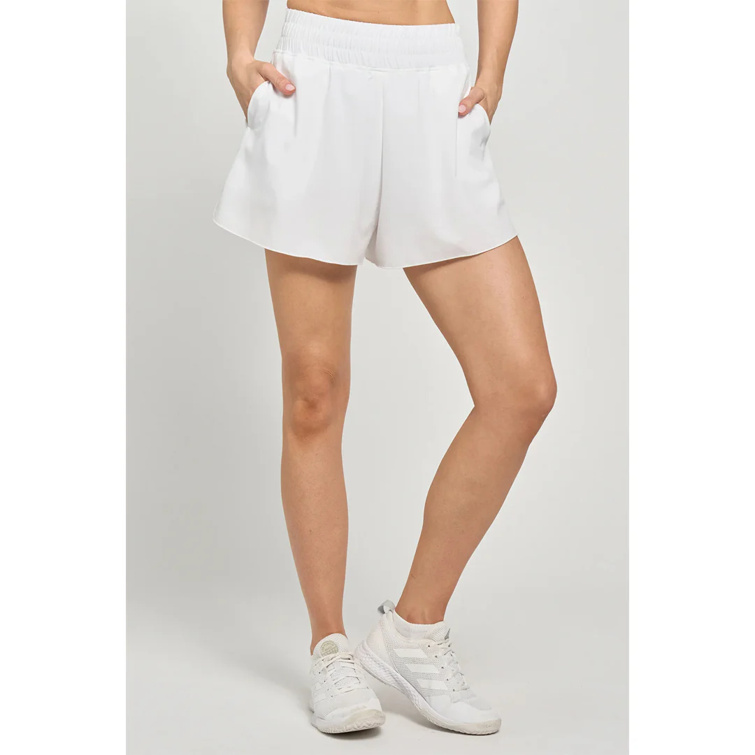 Lija Women's Court Crush Volume Short - White - Image 3